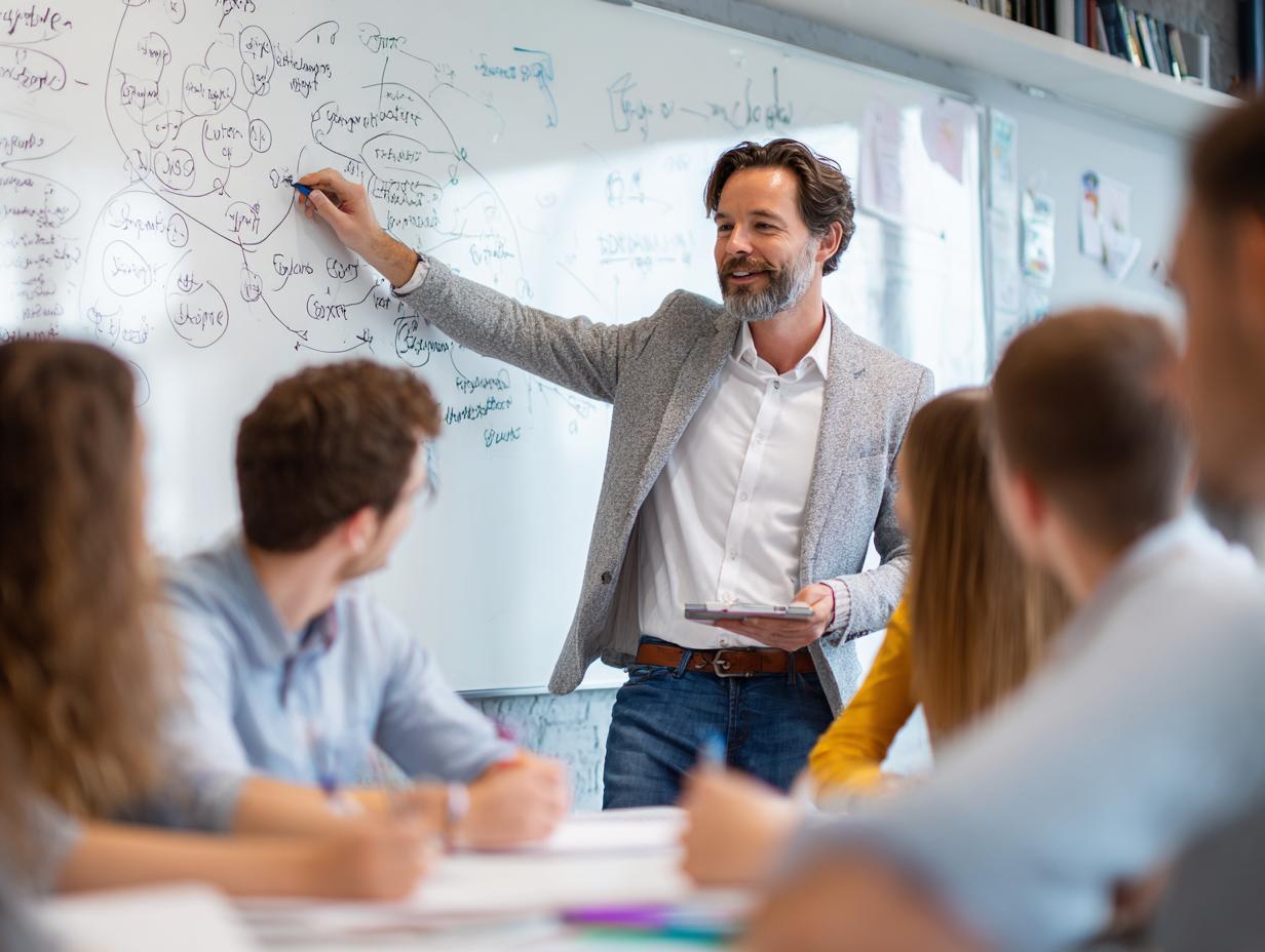 Learners collaborating in a workshop